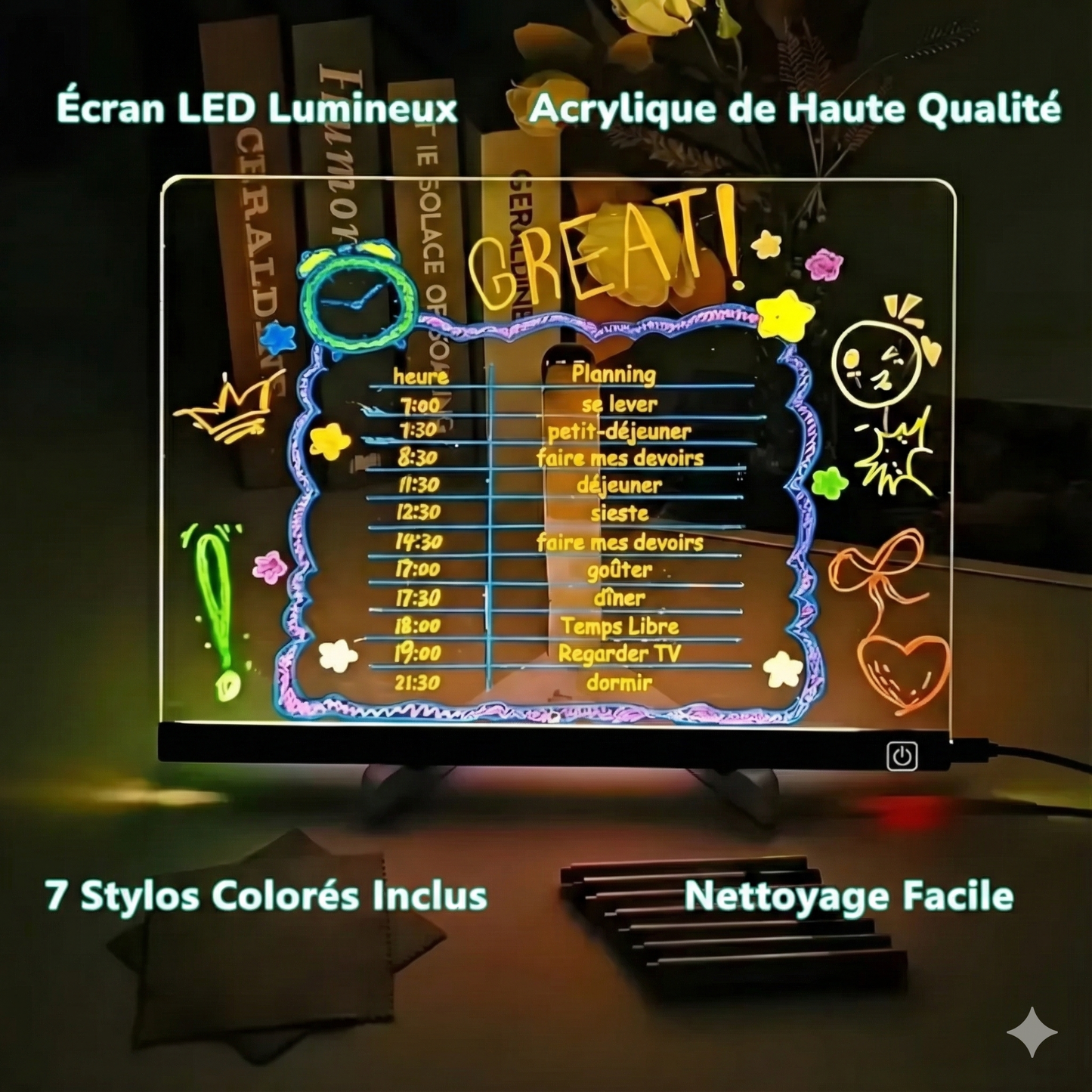 LumiBoard™ – Tableau Lumineux Créatif